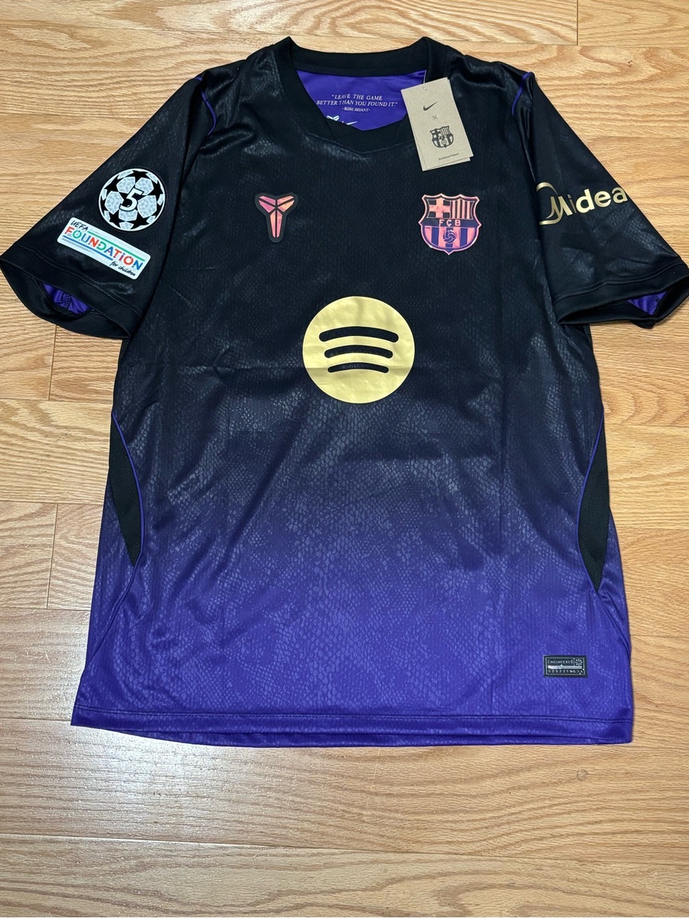 Nike FC Barcelona Lamine Yamal 26/27 Kobe Bryant Black & Purple Jersey
